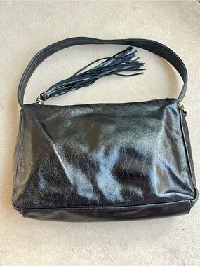 HOBO black leather hobo handbag